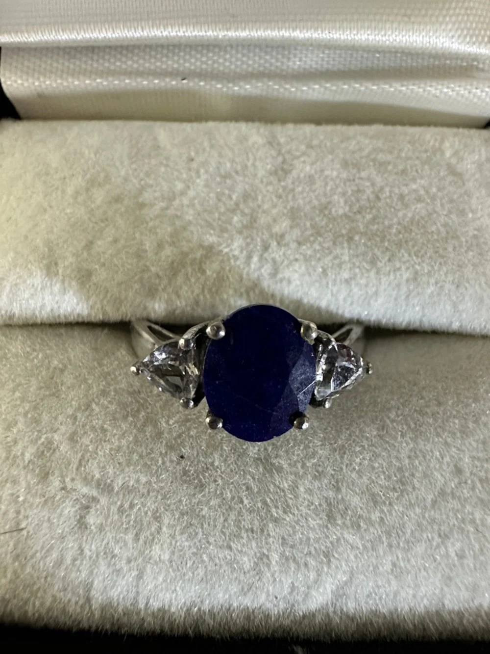 KARIS LAB SAPPHIRE STERLING RING 6.25